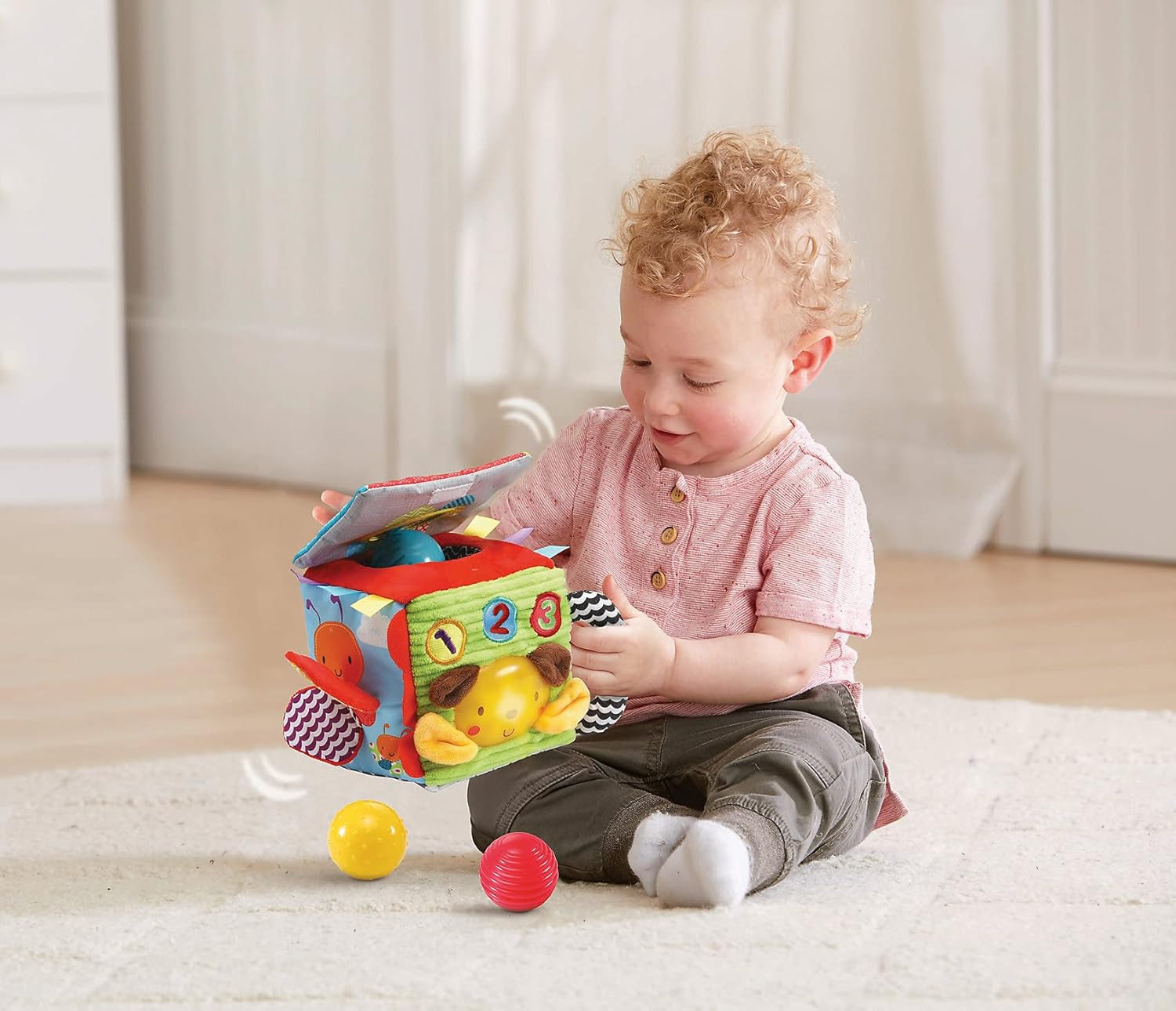 Vtech 80-528204 1-2-3 kubusknuffel voor kinderen Jucarii Bebe Naty Shop
