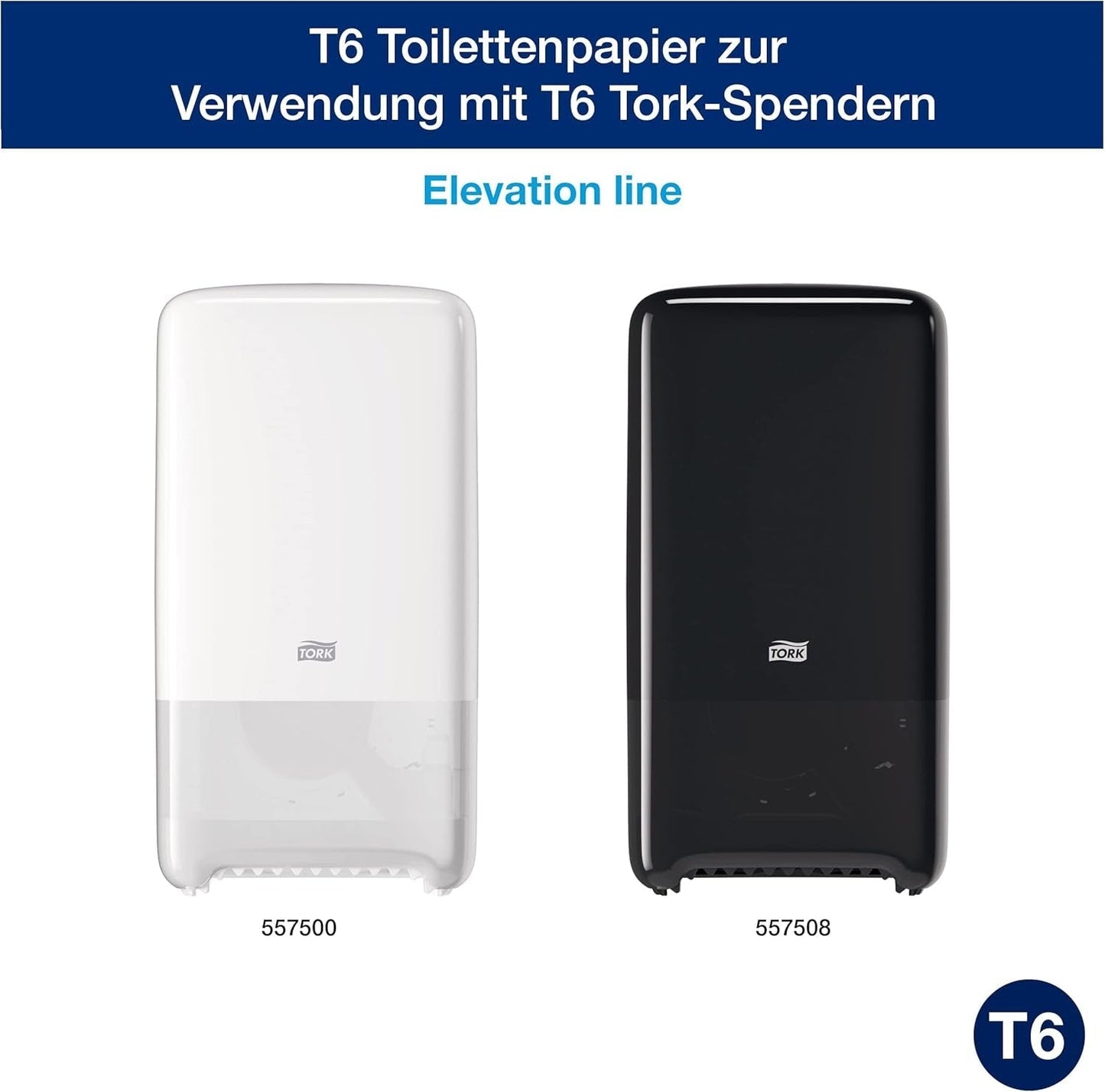 Tork 127530 Geavanceerde kwaliteit Midi zacht toiletpapier voor Tork T6 Dual Roll toiletpapierdispenser / 2-laags scheurbestendig zacht toiletpapier 27 stuks (27 x 100 meter)