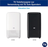 Tork 127530 Geavanceerde kwaliteit Midi zacht toiletpapier voor Tork T6 Dual Roll toiletpapierdispenser / 2-laags scheurbestendig zacht toiletpapier 27 stuks (27 x 100 meter)