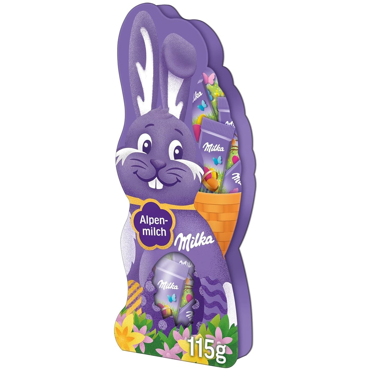 Milka Naps Smiling Bunny - Alpenmelk Paaschocolade in een prachtige geschenkdoos - 115g