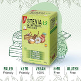 Stevia + Erythritol 1:2 Süßstoff | 204 Mythezak 2,5 G | 100% Natürlicher Zuckerersatz - 0 Kalorien - 0 Glykämischer Index - Keto en Paleo - 0 Kohlenhydrate - Kein GVO - Castello sinds 1907-510 G Zoetstoffen Naty Shop