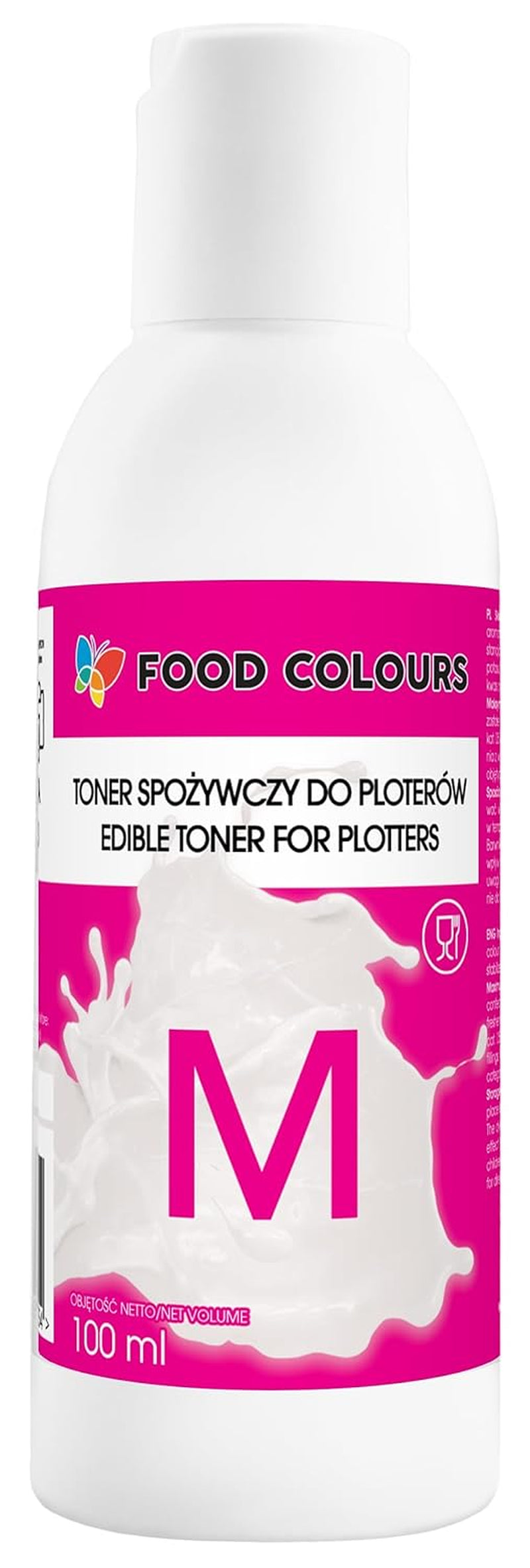 Kleurstofset met eetbare inkten voor plotters 6 x 100 ml | Lichtcyaan | Cyaan | Lichtmagenta | | Magenta | Geel | Zwart | Eetbare bedrukking, Waferpapierbedrukking, decoratieve taarttopping