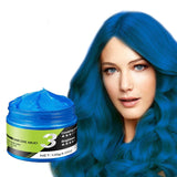 Blauwe haarwax Tijdelijke blauwe haarspray Kleur Crazy Blue Wasbare haarkleur Instant haarverf Natuurlijke haarkleur Styling Haar voor mannen Vrouwen Feest Naty Shop Haarverf Standaardtitel