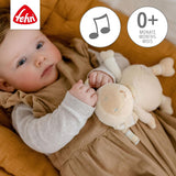 Fehn muziekdoos babyslaaphulp schaap - knuffel met opzetstuk - slaaphulpliedje "Brahms lullaby" - kinderspeelgoed voor onderweg en thuis - muzikaal speelgoed voor baby's en kinderen Bebe Naty Shop Speelgoed