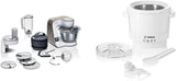 Bosch Series 4 MUM5X720 keukenmachine, geïntegreerde weegschaal, roestvrijstalen kom 3,9L, mixer 1,25L, 1000W Accessoires Voeding en borstvoeding Bebe Naty Shop Pakket met ijsmachine Wit Champagne 2 accessoires