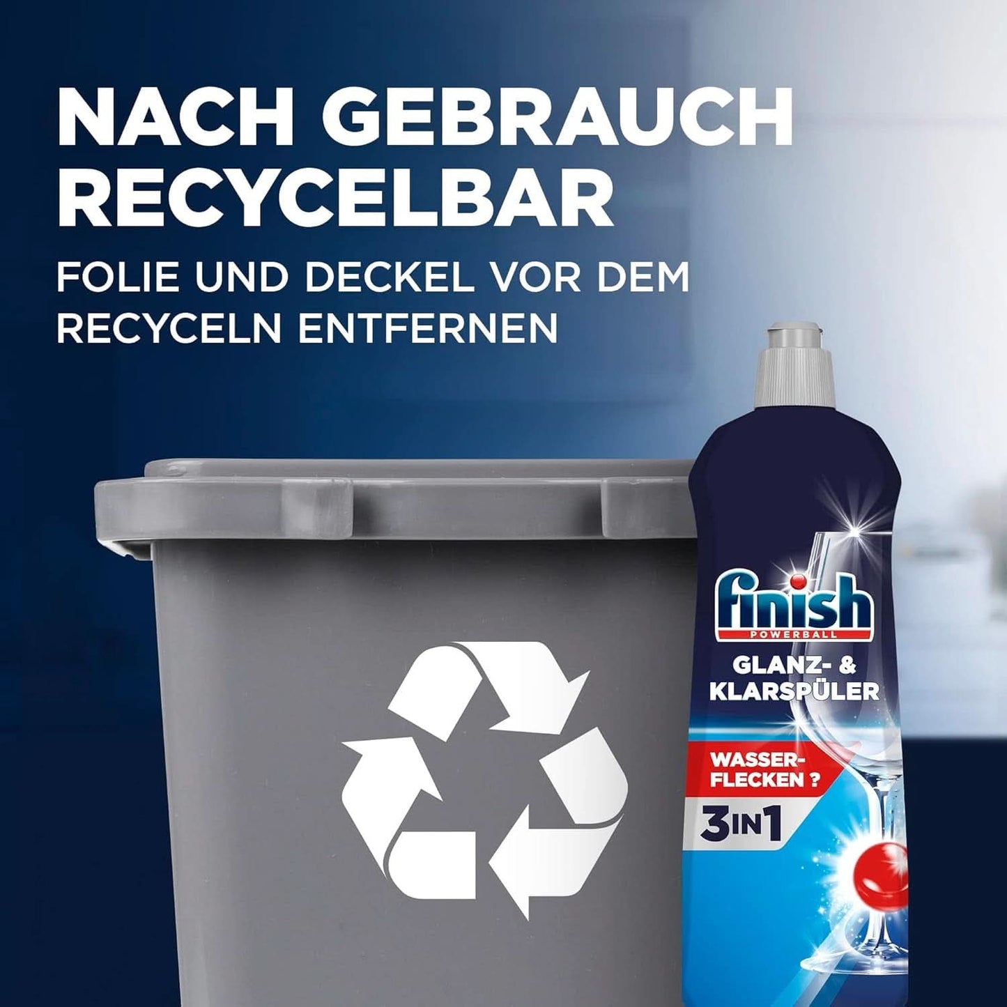 Finish Glans- en Glansspoelmiddel - Voor een glanzende en droge vaat zonder watervlekken - Megapack 800 ml (3-pack) Naty Shop