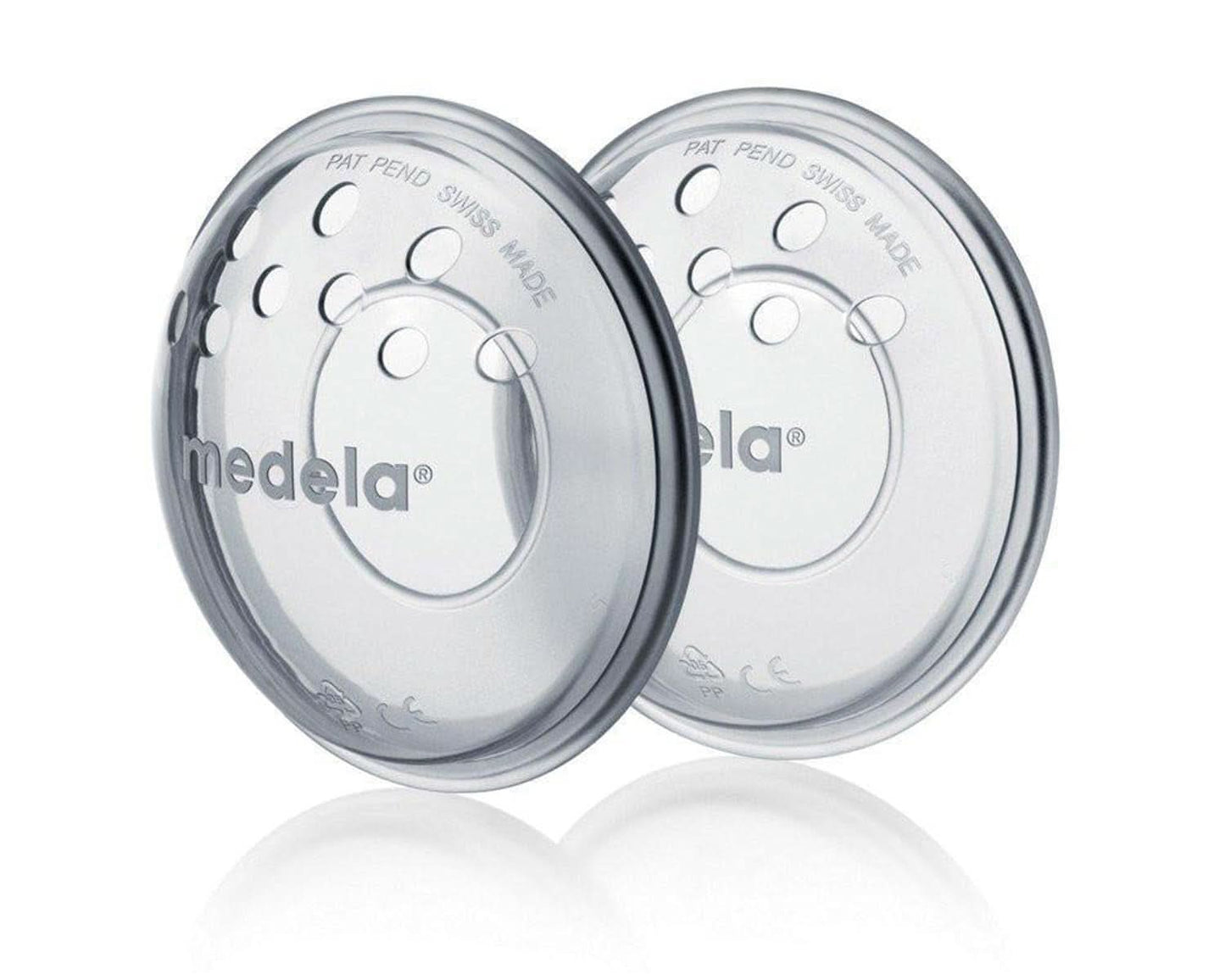 Medela borstschelpen - BPA-vrij, gemaakt van zachte siliconen, met ademende ventilatiegaten, inclusief 2 schelpen Accessoires Voeding en borstvoeding Bebe Naty Shop