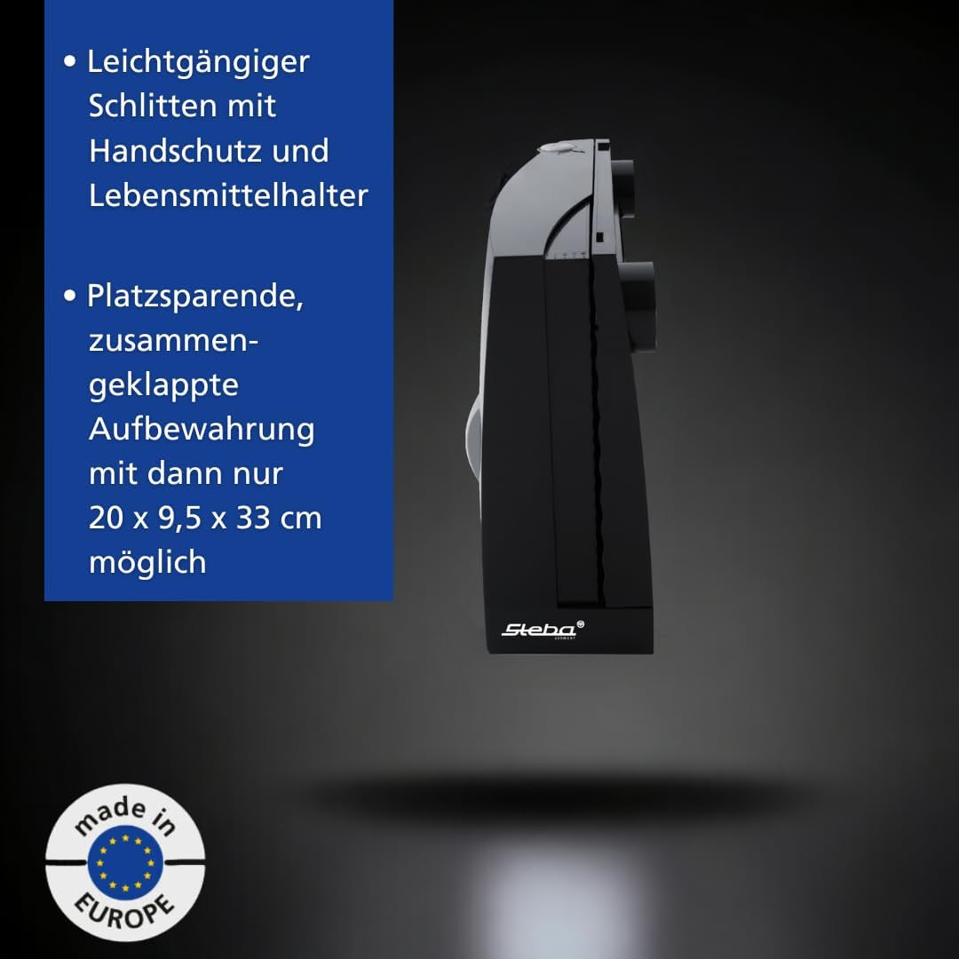 Steba multifunctionele snijmachine, instelbare snijdikte tot 17 mm, handbescherming Rasnite en Naty Shop Snijmachines