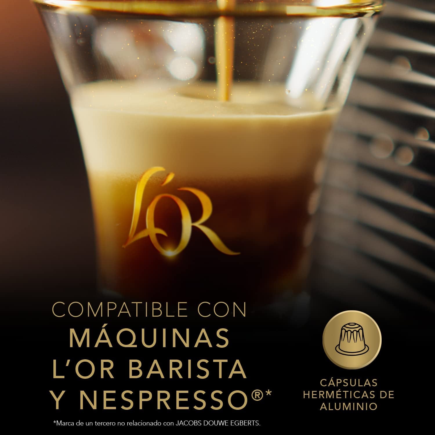 L'OR Espresso Koffiecups Lungo Profondo (200 Lungo Koffie Capsules, Gesicht voor Nespresso* Koffiemachines, Intensiteit 08/12, 100% Arabica Koffie, UTZ Gecertificeerd), 10 x 20 Kopjes