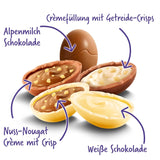 Mix voor Milka-eieren - Kleurrijke mix van gevulde chocolade-eieren voor Pasen, in vijf varianten - 350g