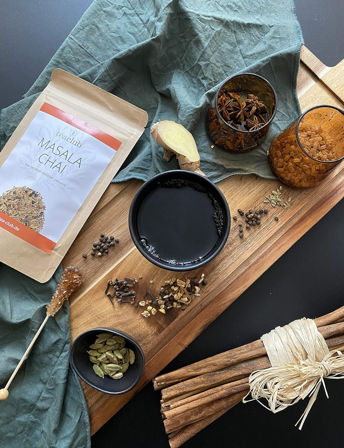 Masala Chai thee kruidenmix 100g, Indiase kruiden voor chai thee of chai latte, 100% natuurlijk, niet gearomatiseerd, Teaclub Thee