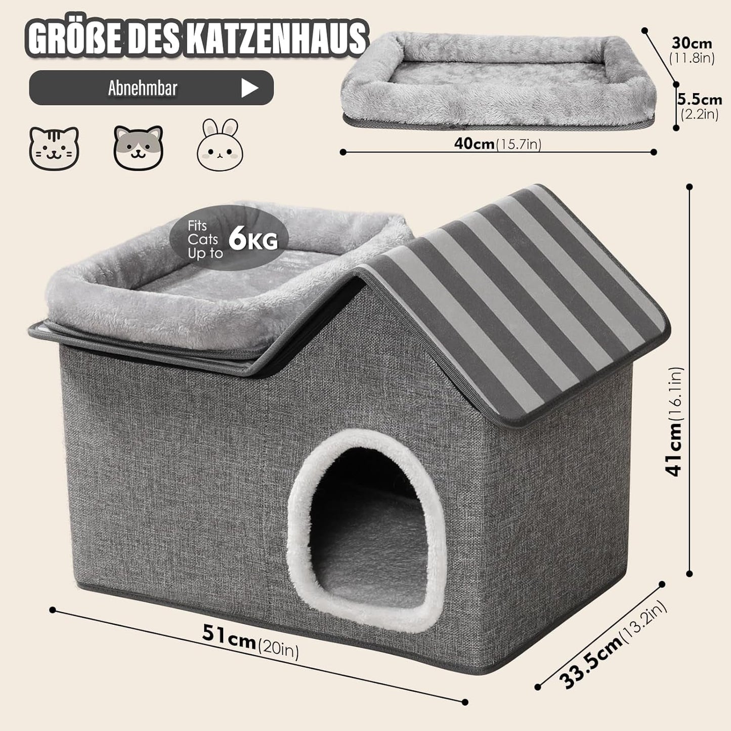 Dekens en meubels, Huisdieren, Grotten & Huizen, Katten, Kattenbedden, Katten - bedden, matrassen