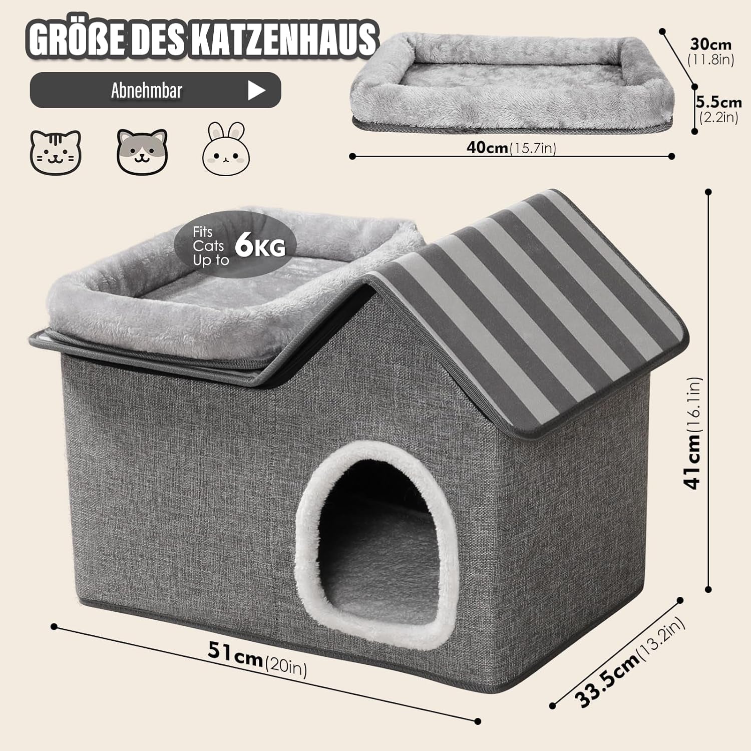 Dekens en meubels, Huisdieren, Grotten & Huizen, Katten, Kattenbedden, Katten - bedden, matrassen