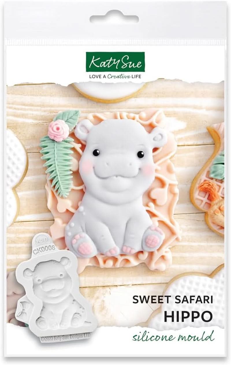 Katy Sue, Sweet Safari Silicone Casting, Naty Shop Kitchen Hipopotam
