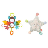 Fehn Octopus Activity Toy - Babymotorisch speelgoed voor kinderwagens en slimme starts, Oball, rammelaar met grijpballen om te wandelen, interactief babyspeelgoed Bebe Toys Naty Shop Animal Rittling Activity Pack Bat