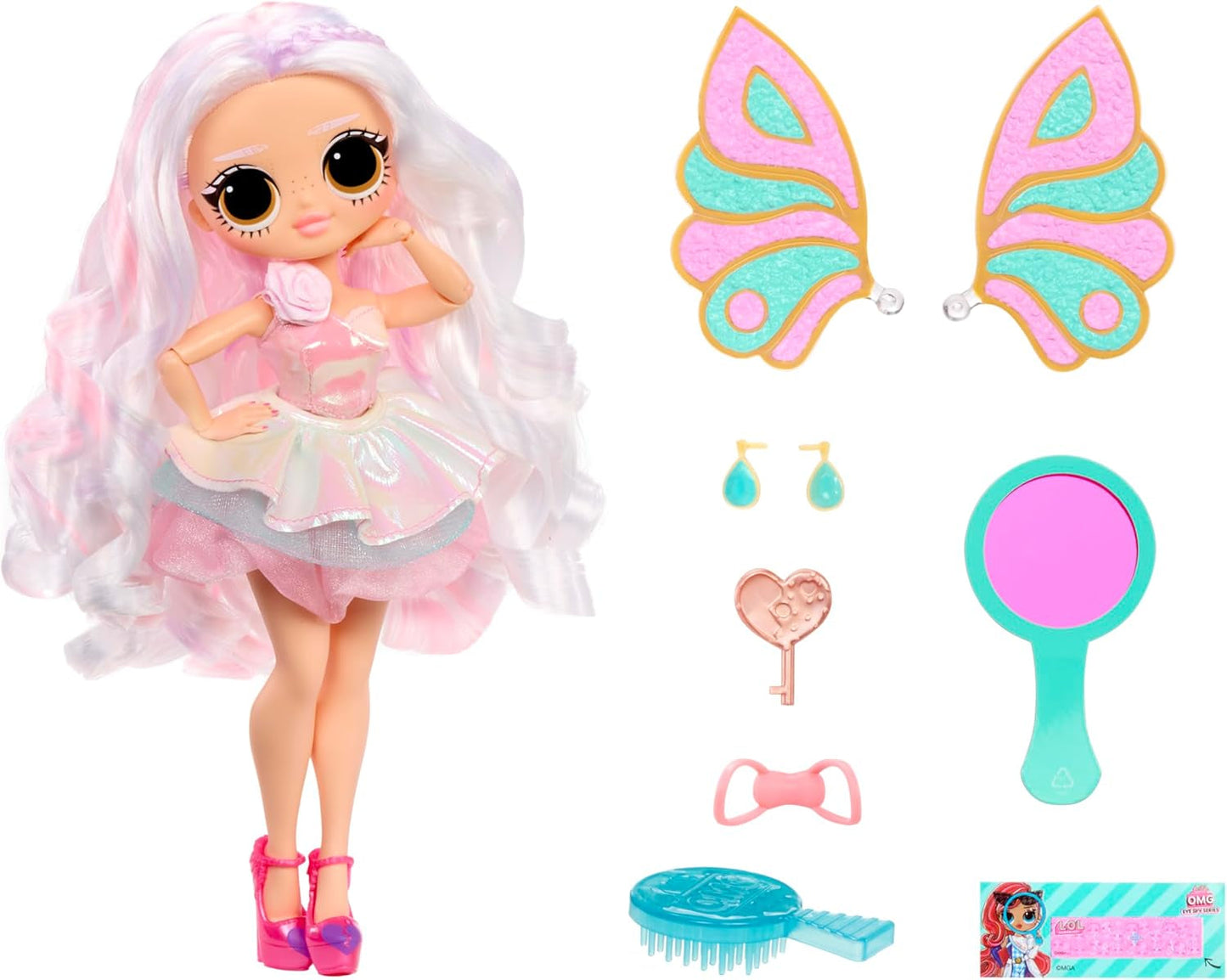 LOL Verrassing! OMG Eye Spy Series - Fee - Inclusief 1 pop met outfit en accessoires, puzzels oplossen en verrassende ontdekkingen, 4 verzamelpoppen