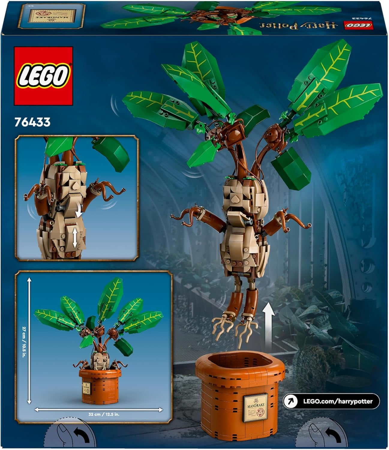 LEGO Harry Potter Toverdrankplant: Alruin, speelgoedpotplant, magisch cadeau voor meisjes, jongens en alle fans, fantasierijke kinderspeelset, woondecoratie 76433 Bouwsets Besuche den LEGO-Store