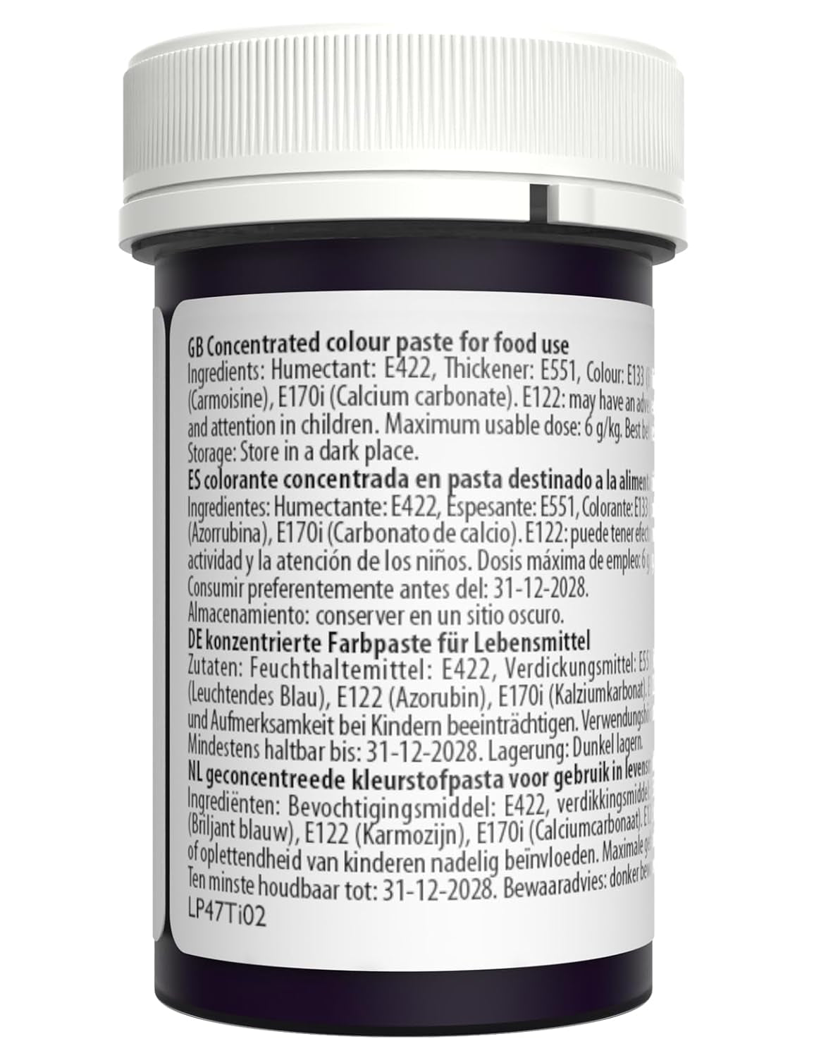 Sugarflair kleurstof voor pasta, pastelpaarse kleur, kleurstof voor pasta, fondant en marsepein, spectraal geconcentreerde kleuren - 25g