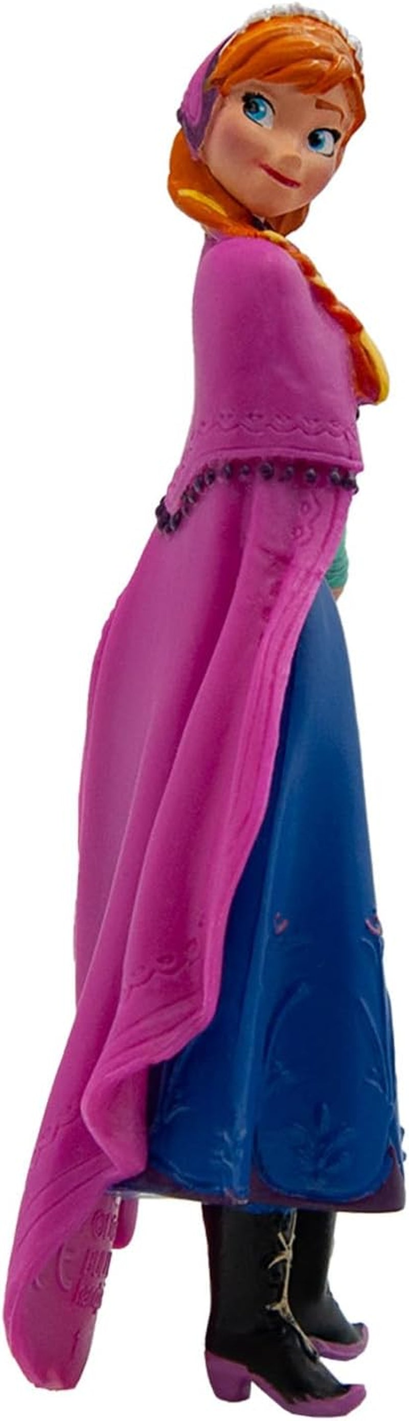 Bullyland 12960 - Prinses Anna beeldje uit de film Frozen van Walt Disney, ca. 9,5 cm, zeer gedetailleerd, ideaal als klein cadeautje voor kinderen vanaf 3 jaar