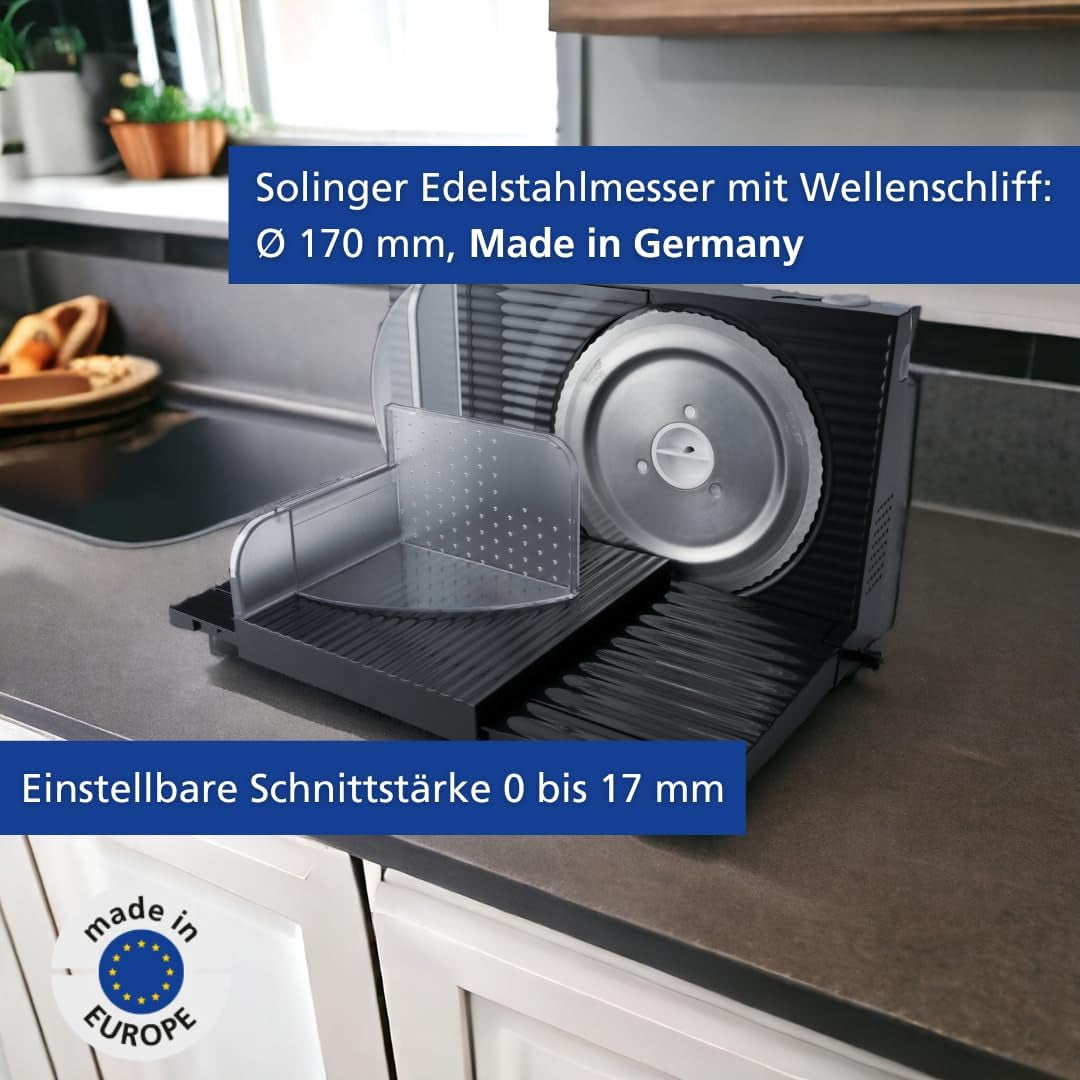 Steba multifunctionele snijmachine, instelbare snijdikte tot 17 mm, handbescherming Rasnite en Naty Shop Snijmachines