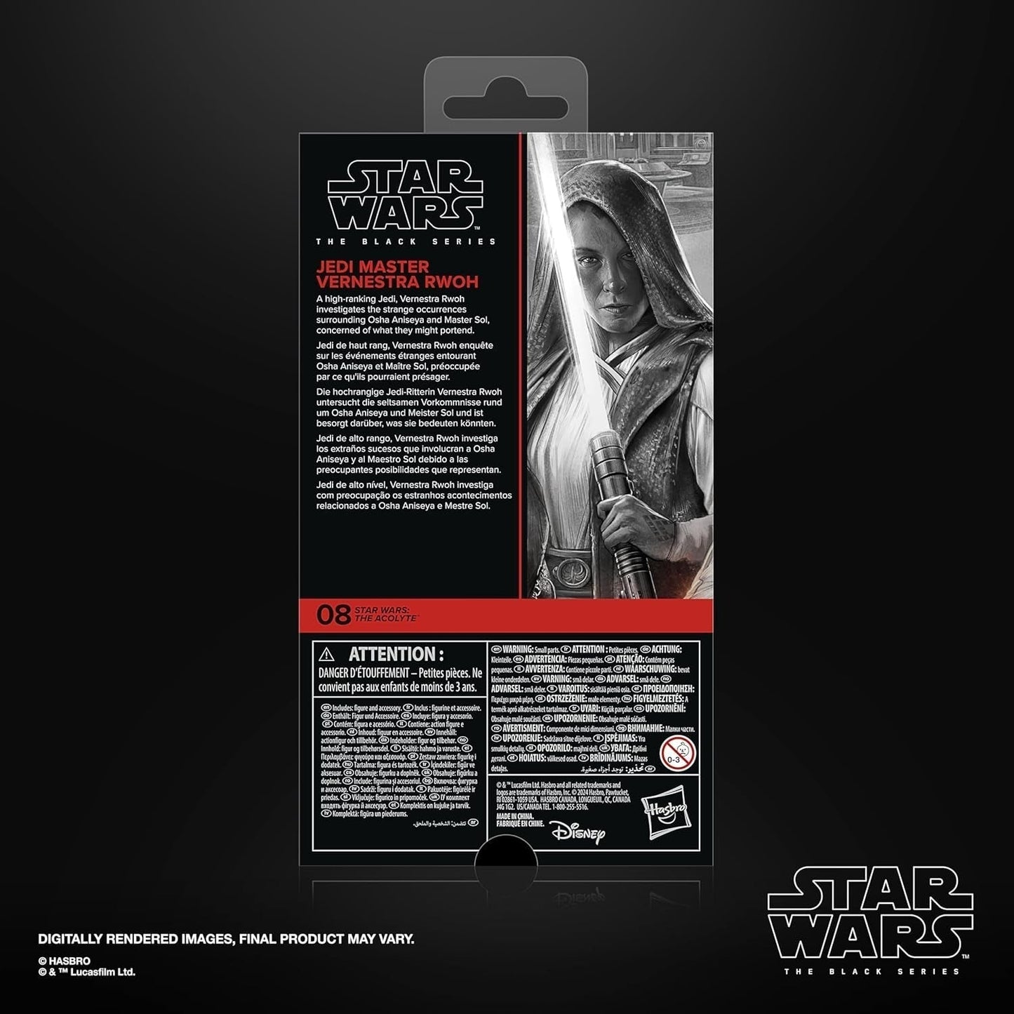 Star Wars Black Series Jedi Master Vernestra Rwoh, Acolytes Collectible Action Figure (15 cm) Actiefiguren Naty Shop