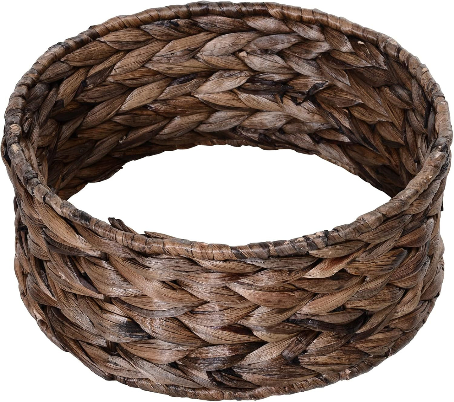 PawHut Rotan Katzenkorb Katzenhöhle Katzenhütte Katzenbett mit Kissen Haustierbett Wasserhyazinthe Kaffee 50 x 42 x 60 cm