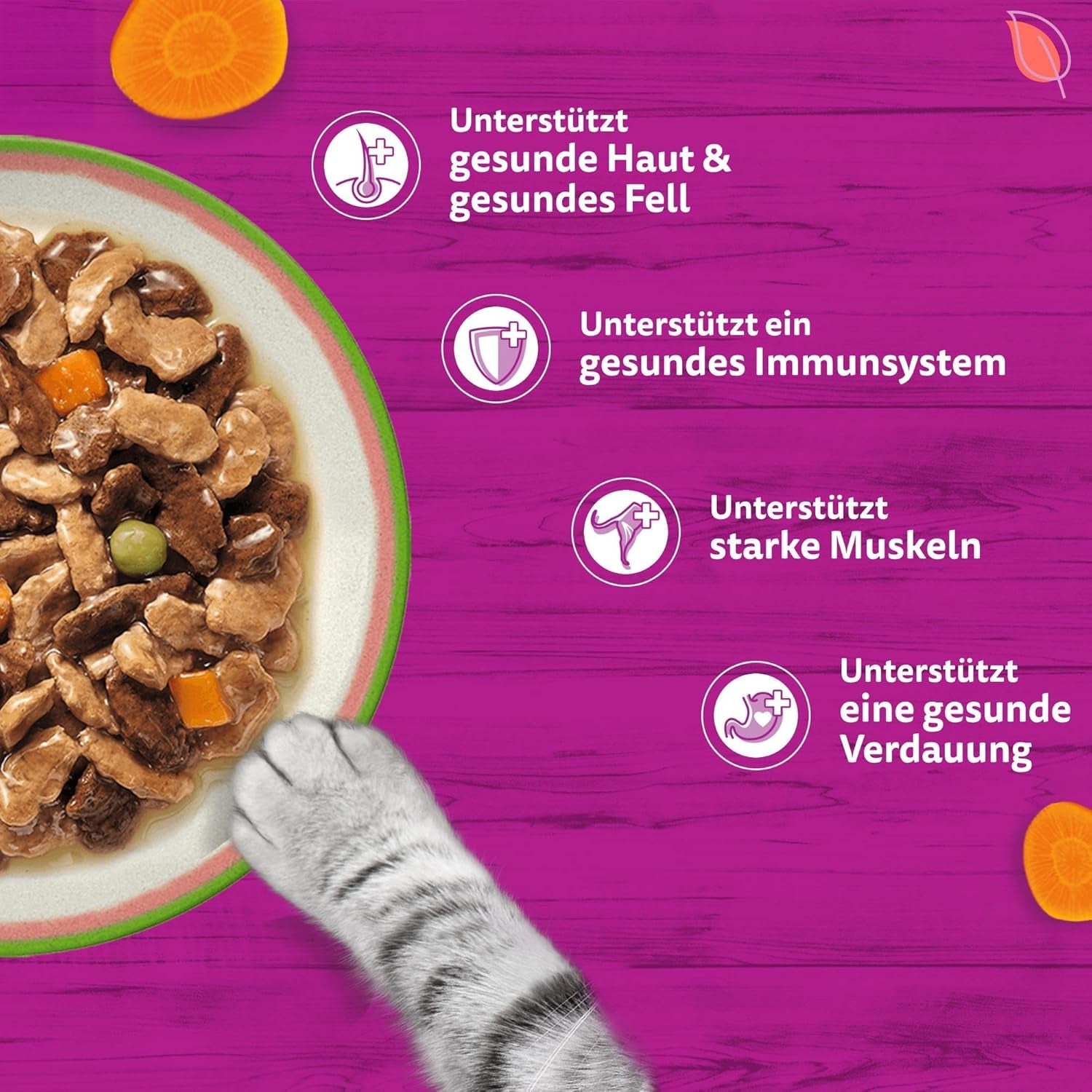 WHISKAS TASTY MIX Nassfutter in Saus voor Katzen 40 x 85g Chef's Choice