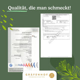 Biologische Yerba Mate-thee De originele 1 kg losse mate-thee Hoge cafeïne, ongebrand, luchtgedroogd, in het laboratorium geteste mate-bladeren, verpakt in Duitsland Premium kwaliteit Gräfenhof