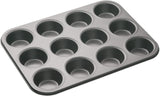Masterclass 6-Loch-Muffinblech Mit PTFE-, PFOA- en Bpa-Freiem Antihaftbeschichtung, Robustes 1Mm Dickes Karbonstahlblech, 27 X 18Cm Cupcake-Form Vormen en bakplaten Naty Shop 35 X 27 X 2,5 Cm