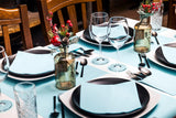 50 Aroba Airlaid Servetten Textiel Look 19 KLEUREN 40X40 Cm 1/4 vouw Hoge kwaliteit Textiel Look Bruiloft Servetten voor Jubilea Hotel Catering Feestdagen Kerst Bruiloft Roze