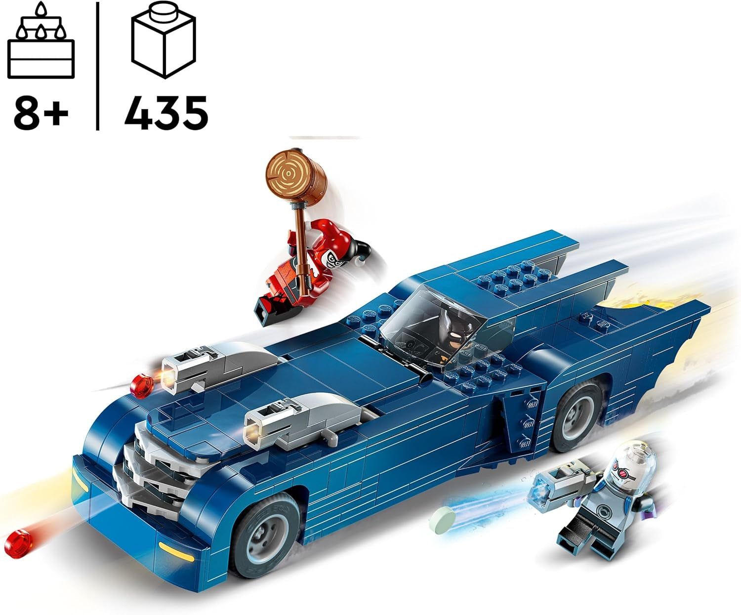 LEGO DC Batman: Batman in de Batmobile Vs. Harley Quinn en Mr Freeze Cartoon speelgoedauto voor kinderen, cadeau voor jongens en meisjes, 8 jaar oud 76274 Bouwsets Bekijk in LEGO-Store