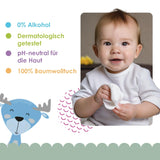 Cleanic Baby Eco Pure Water Vochtige Doekjes – (1 x 50 st.) Vochtige doekjes voor kinderen en zuigelingen – geurvrij, doorspoelbaar, gevoelige huid – 50 st.