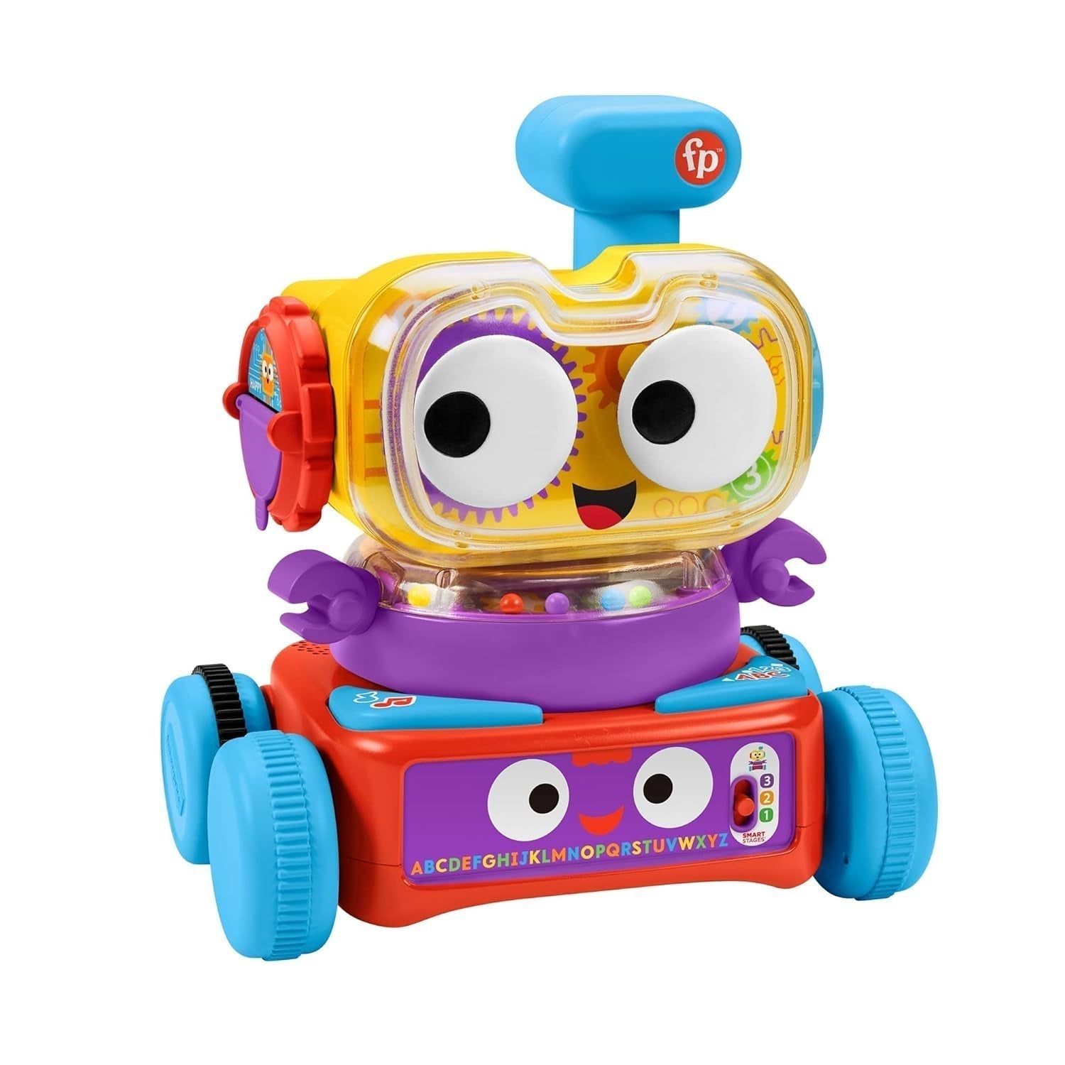 Fisher-Price 4-in-1 leerrobot Linus voor baby's en peuters, speelgoed vanaf 6 maanden - Duitstalig, HCK39 babyspeelgoed Naty Shop Italiaans
