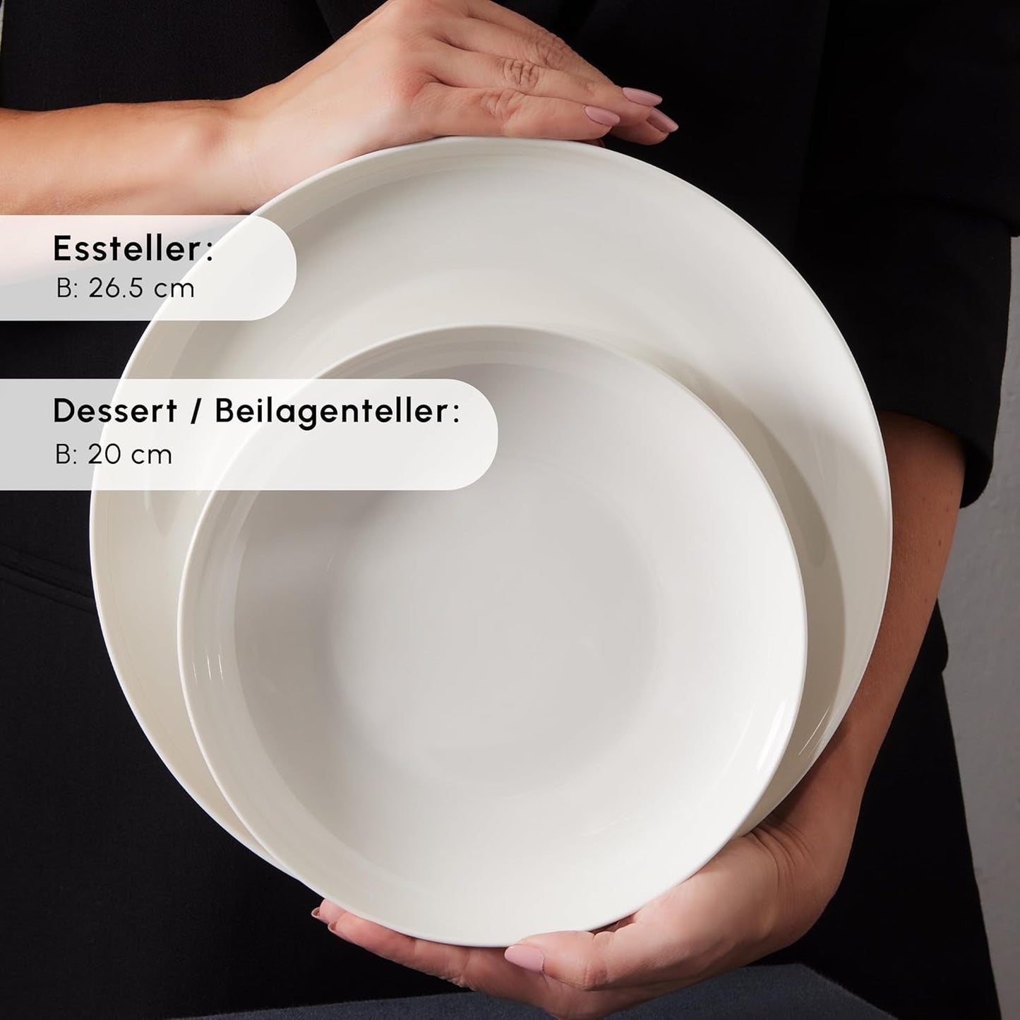Karaca Allure serviesset voor 12 personen, New Generation Bone - Verfijnde set voor een verfijnde eetcultuur