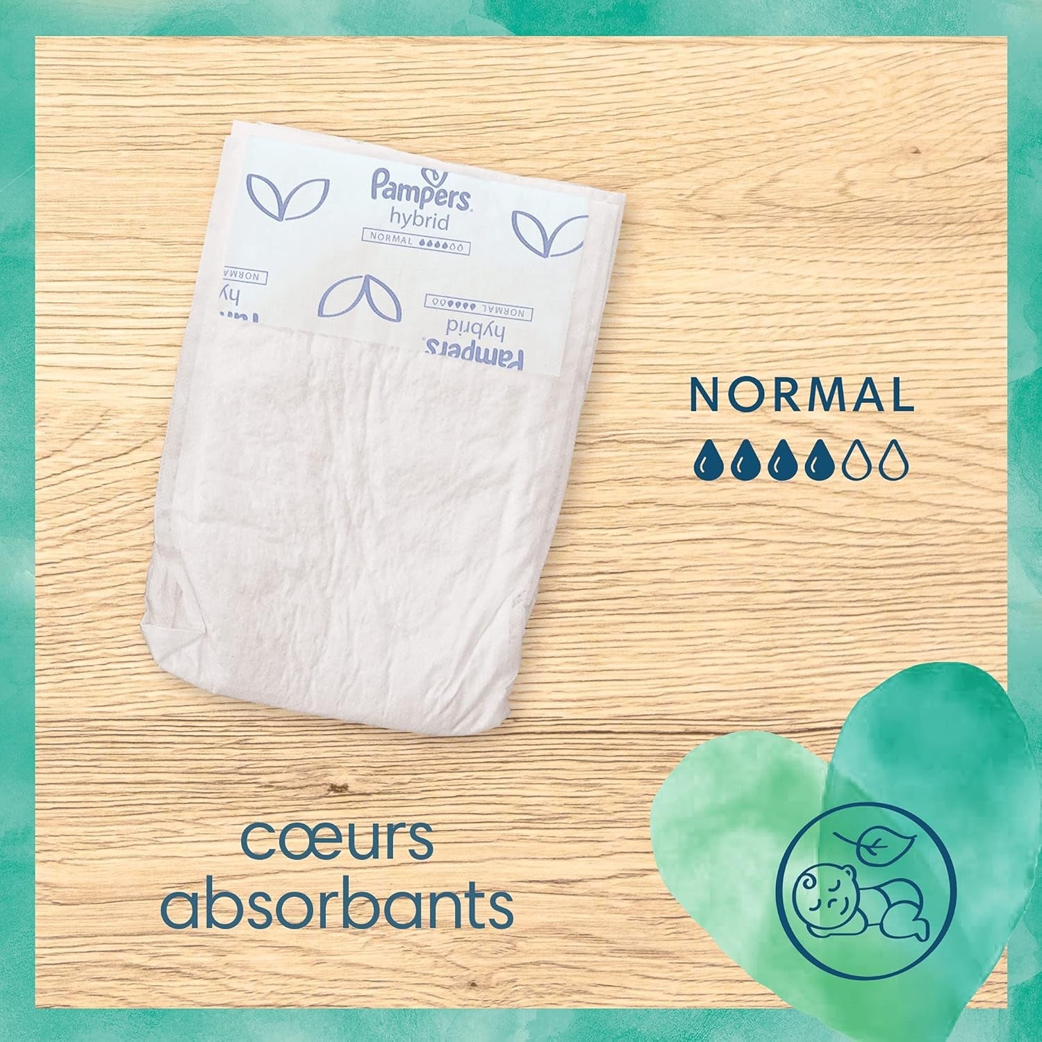 Pampers - Harmony Hybrid Starter Pack, 3 wasbare luiers + 25 wegwerptoplagen - 1 pak