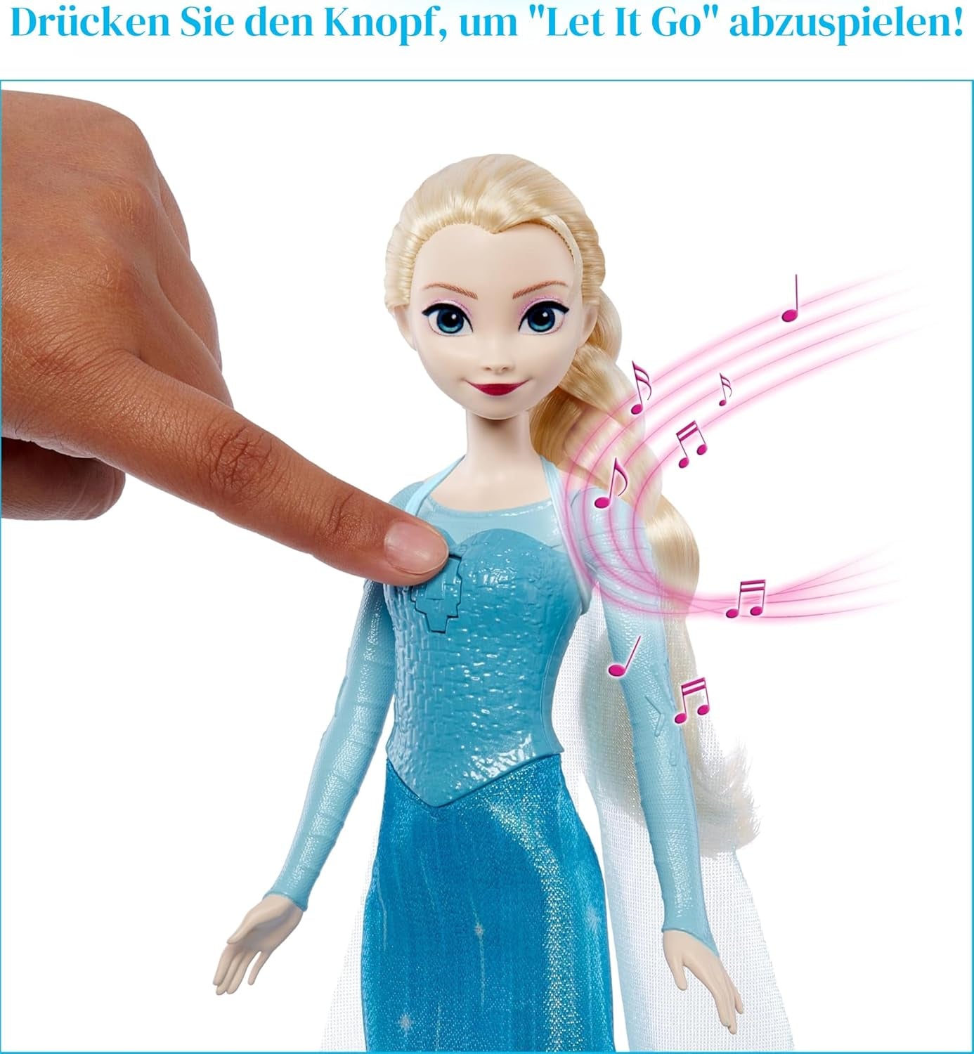 Mattel Disney Frozen Toys Elsa zingende pop in iconische outfit zingt Let It Go uit de Disney Frozen film voor kinderen