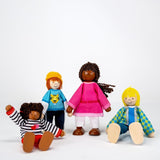 51463 - Flexibele poppen intercultureel gezin