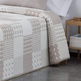 VIALMAN Colcha Bouti Ligera Sprei Sofia 21, polyester katoen, beige, Cama 150: 250 X 270 Cm Bedden en dekens Besuche den VIALMAN-Store