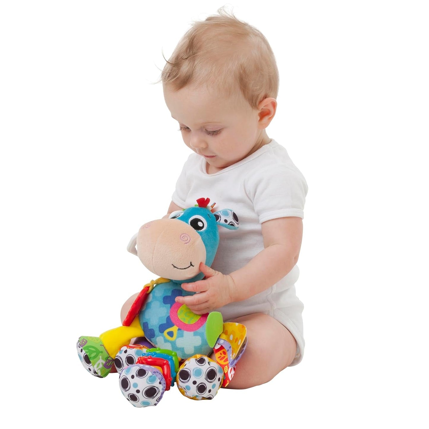 Playgro Clip Clop Sensory Garden Activity Gift Pack - Sensory Garden Toy voor baby's vanaf 0 maanden - Interactief speelgoed met rammelaars, bijtring en kinderwagen Friend - 4 stuks