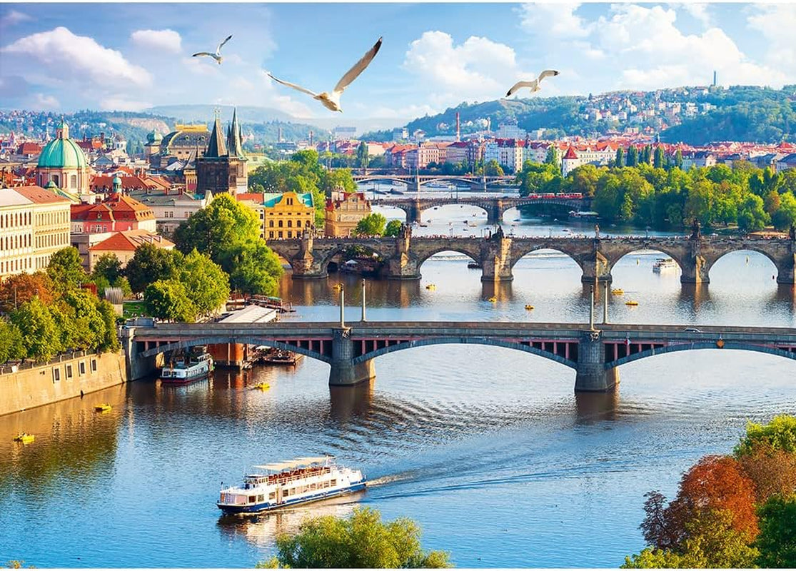 Trefl, Puzzel, Praag, Tsjechië, 500 stukjes, Premium kwaliteit, Voor volwassenen en kinderen vanaf 10 jaar Puzzle Naty Shop