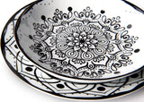 Excelsa Boheme Noir Bordenset, 18-delig, porselein, zwart