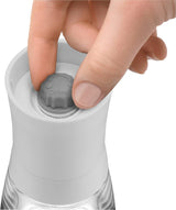 WMF Trend zout- of pepermolen 14 cm, zonder vulling, keramische molen, kunststof, glas, wit Grinders en Slicers Naty Shop