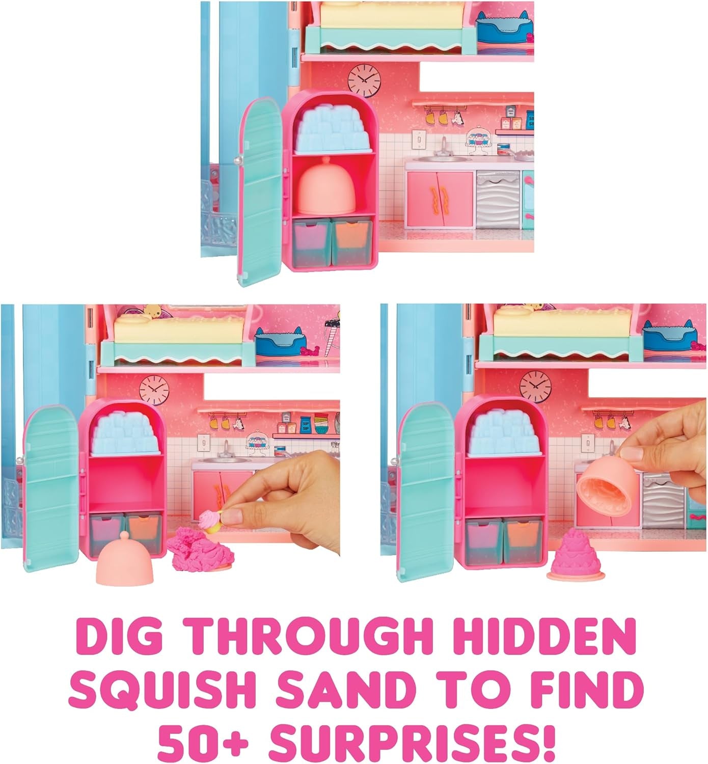 LOL Verrassing! Magisch Huis met Squish Sand en Diva verzamelpop - Speelset met verzamelpop, Squish Sand, verrassingen en accessoires - Ideaal voor meisjes vanaf 4 jaar