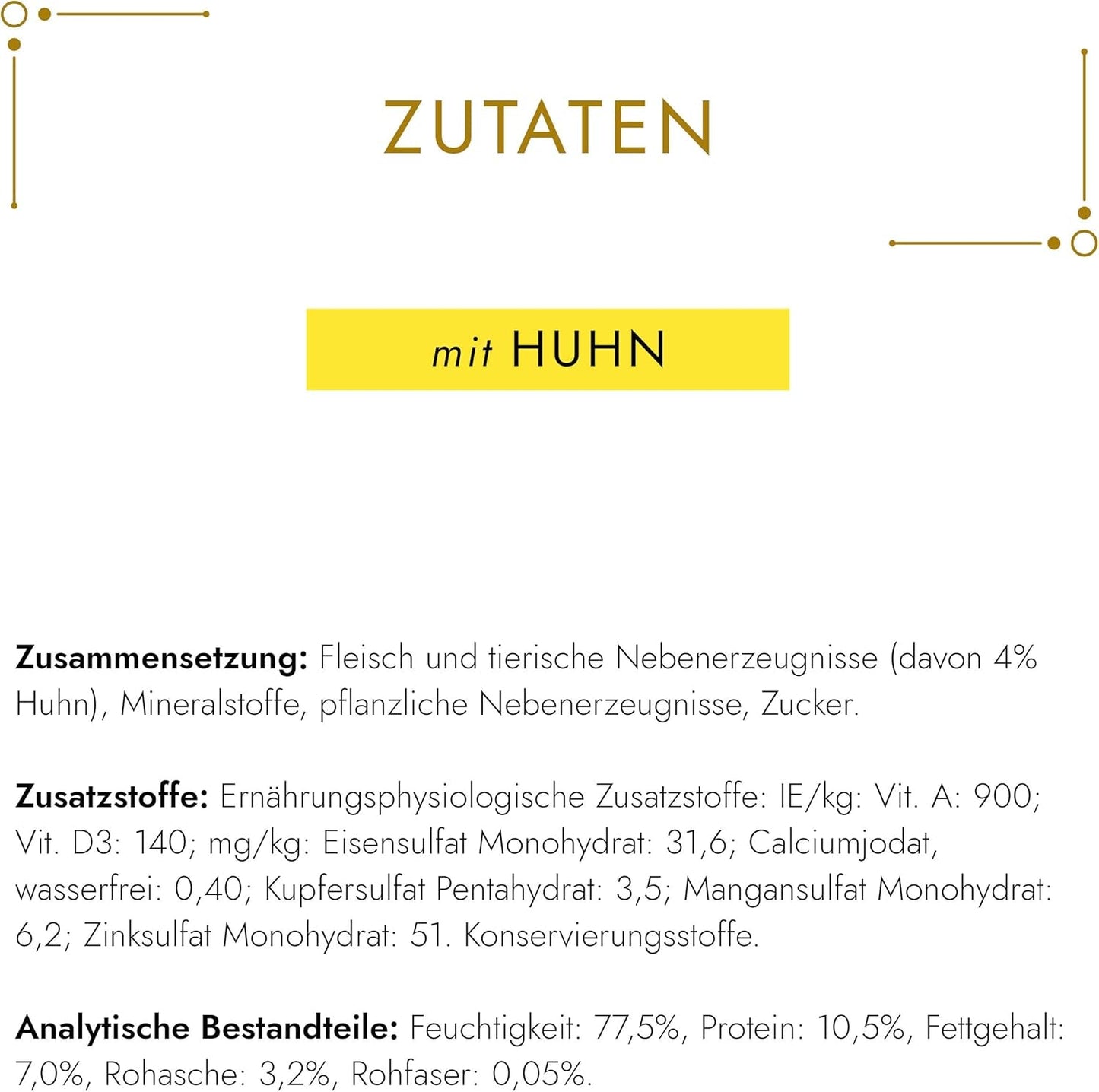 Gourmet Gold Fine Paste Katzenfutter nass, met Huhn, 12er-pakket (12 x 85 g)