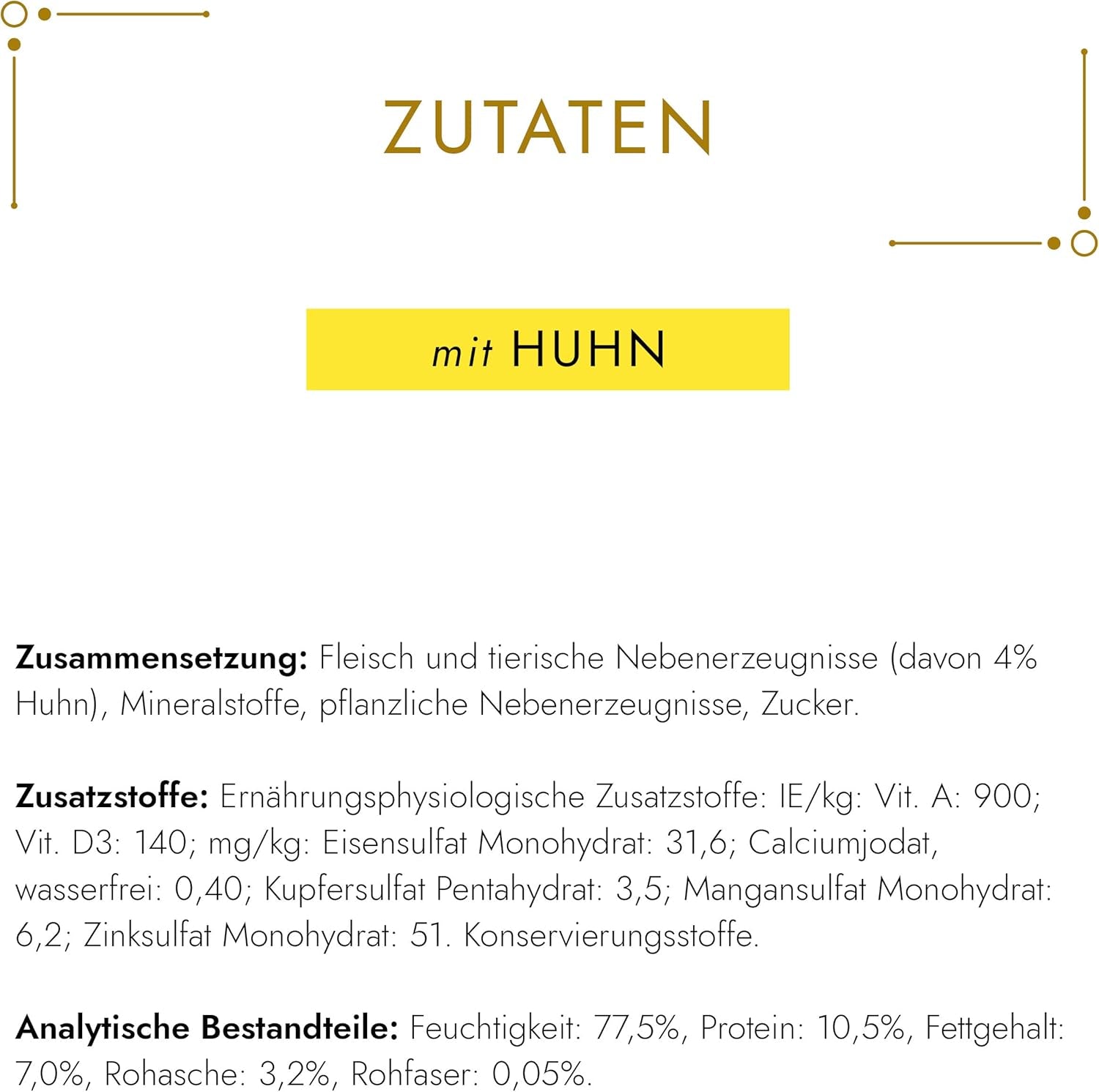 Gourmet Gold Fine Paste Katzenfutter nass, met Huhn, 12er-pakket (12 x 85 g)