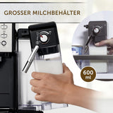 Espresso Breville Prima Latte II | Latte- en cappuccinomachine | Professionele pomp met 15 bar en melkopschuimer | Zilver [VCF108X]