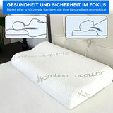 Orthopedisch neksteunkussen van traagschuim - Ergonomisch kussen, anti-snurkkussen voor zij-, buik- en rugslapers, kussen, 60 cm x 40 cm x 12 cm Cervicale orthopedische kussens Naty Shop
