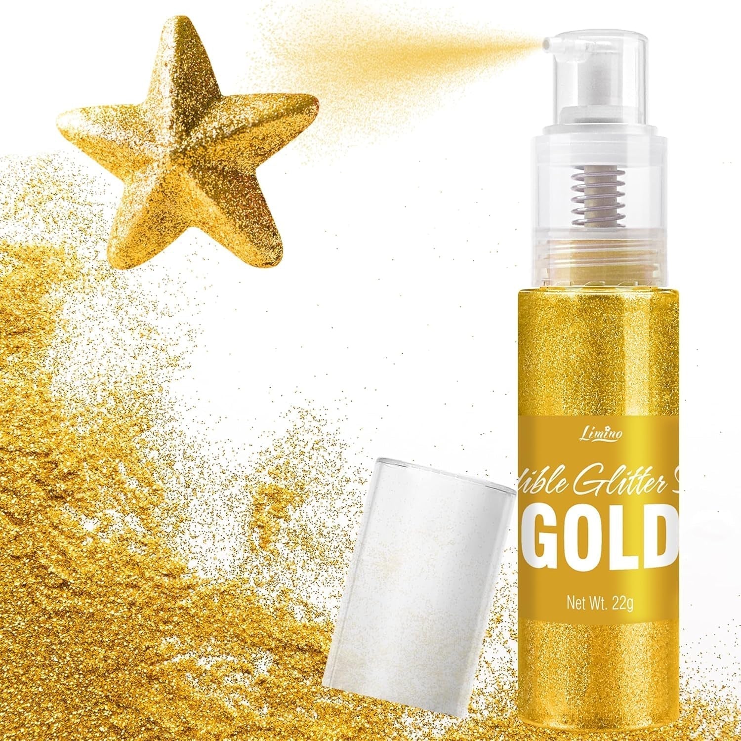 Eetbare glitterspray - 22G Eetbare glitter, eetbaar glitterpoeder voor drankjes, taartdecoraties, macarons - Voedselkleuring glitterpoeder, eetbare glitter voor cocktails, muffins (roze)