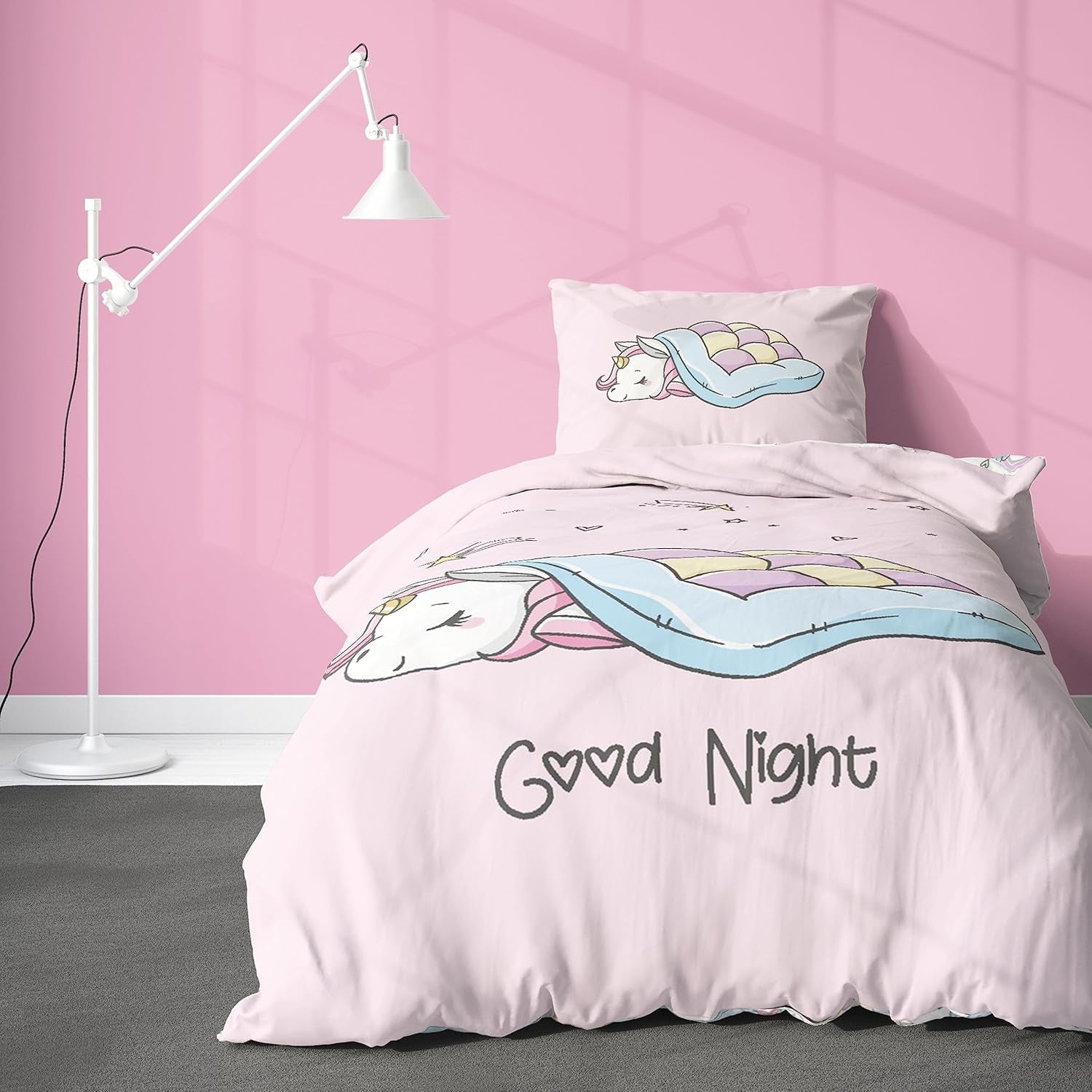 Beddengoed, Eenhoorn, Termana, voor tieners Beddengoed - kinderen Naty Shop Standaardtitel