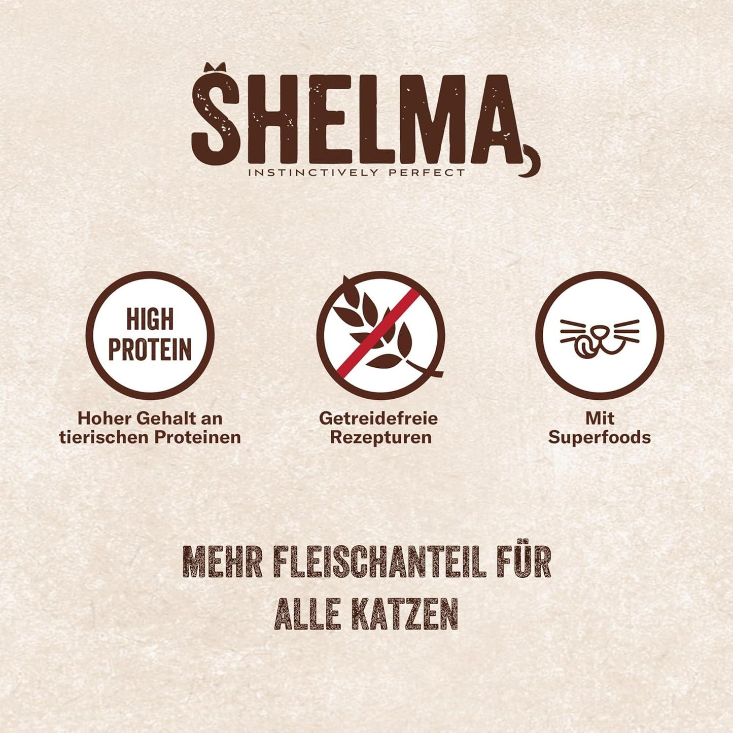 Shelma Natvoer voor katten met kalkoen in tomaten- en kruidensaus - Compleet graanvrij voer met hoog vleesgehalte - 28 x 85 g (2,38 kg)